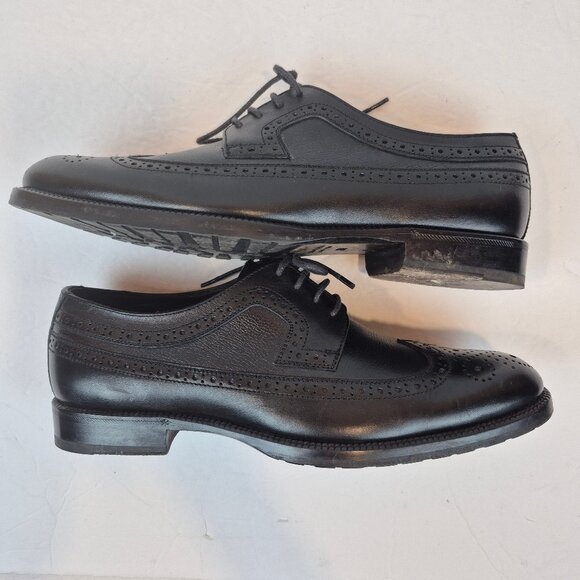 Brunomagli  Black Leather Oxford Laced Brogue Detailed Made in Italy Size 9.5 main image 15
